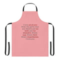 Bridgerton inspired apron featuring a quote from the character Daphne Bridgerton