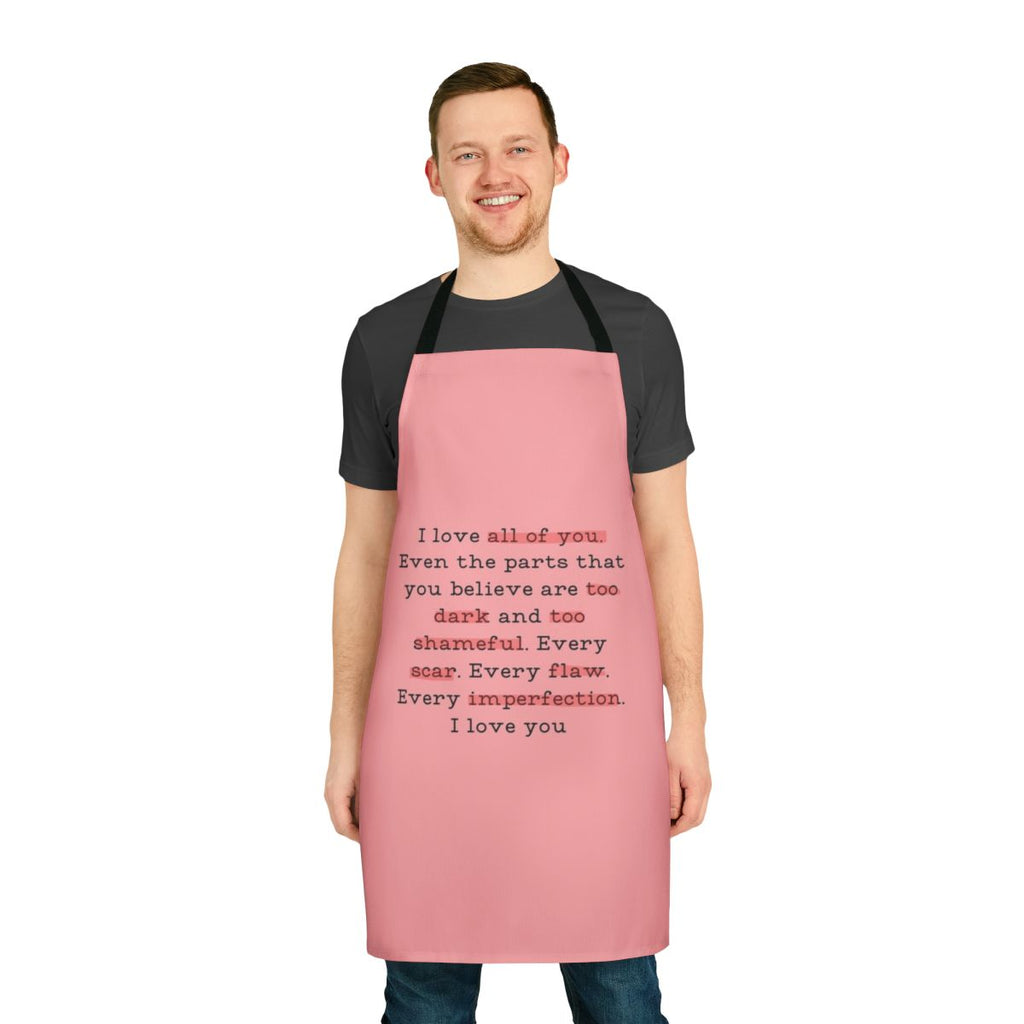 Bridgerton inspired apron featuring a quote from the character Daphne Bridgerton