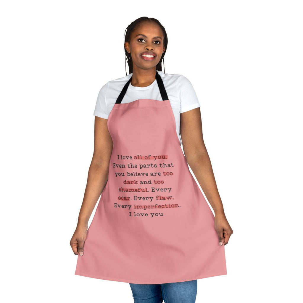 Bridgerton inspired apron featuring a quote from the character Daphne Bridgerton