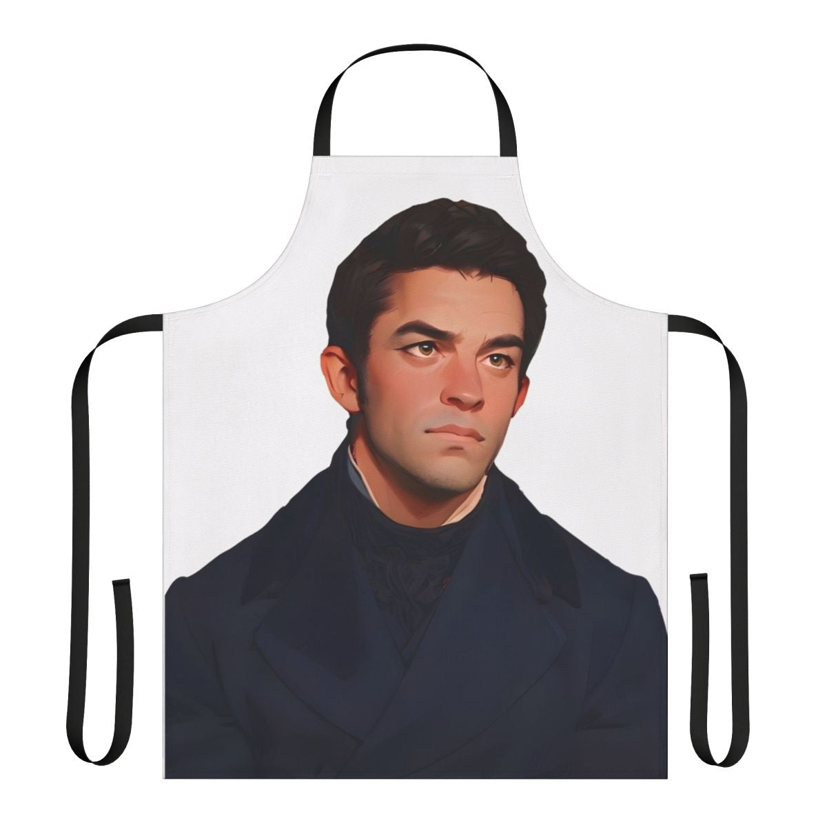 Bridgerton-inspired fan art apron featuring Anthony Bridgerton