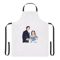 Bridgerton-inspired apron featuring Penelope Featherington and Colin Bridgerton from the Netflix series