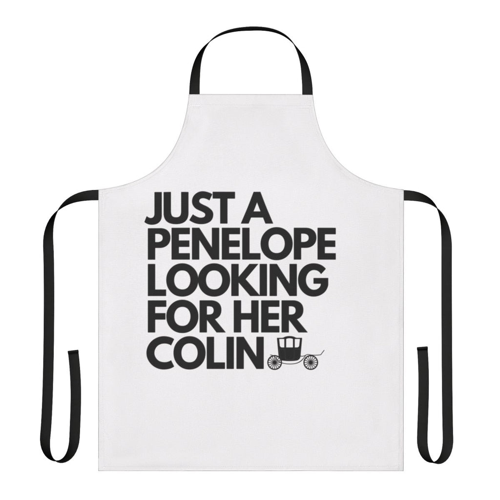 Bridgerton inspired apron featuring Penelope Featherington and Colin Bridgerton