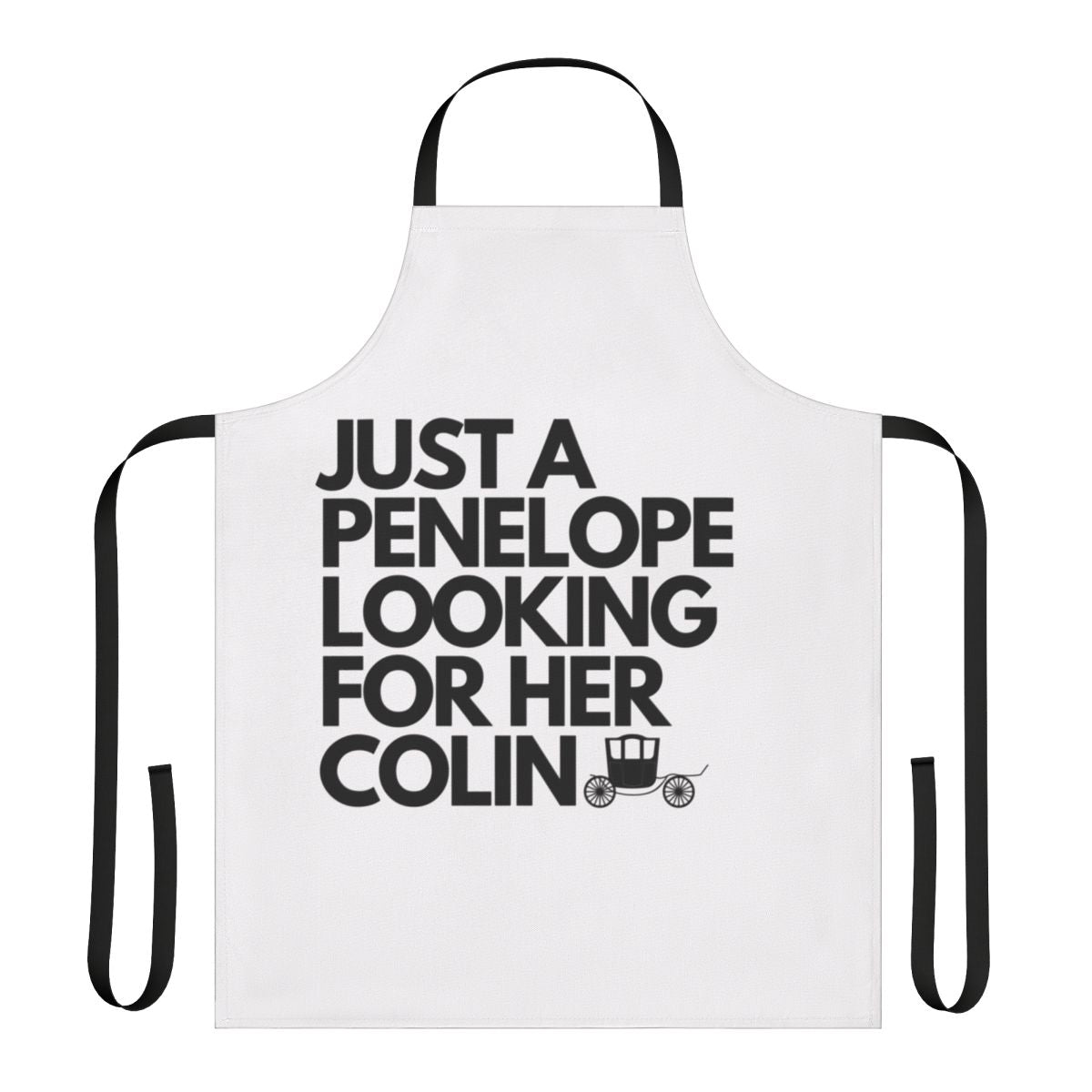 Bridgerton inspired apron featuring Penelope Featherington and Colin Bridgerton