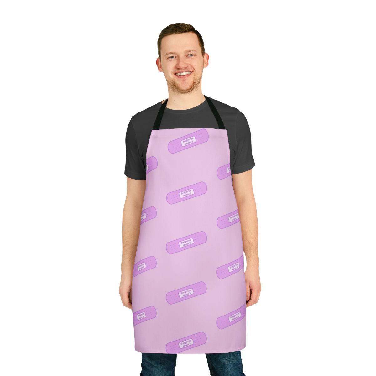 Bridgerton-themed kitchen apron with plaster design