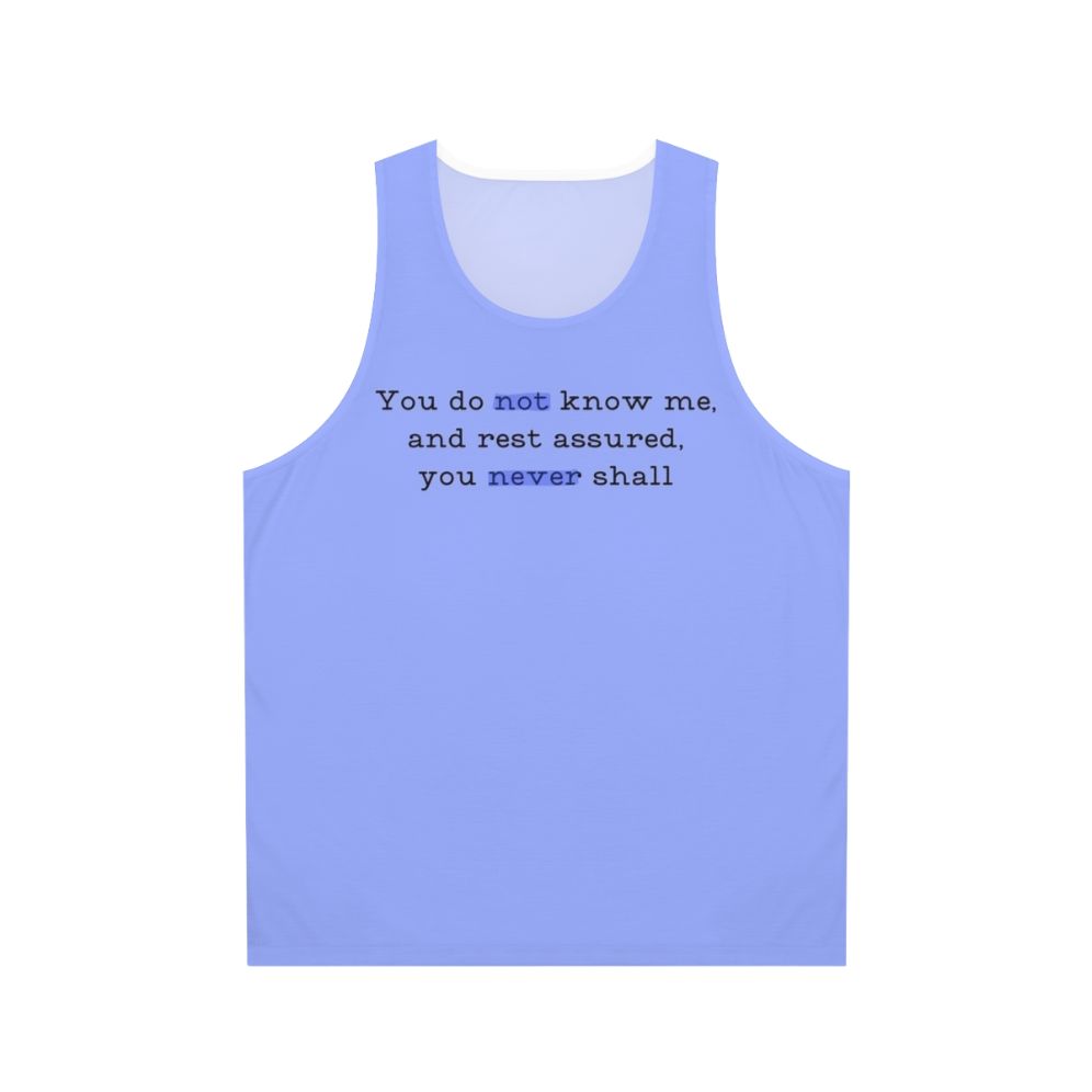 Bridgerton Lady Whistledown Quote Unisex Tank Top