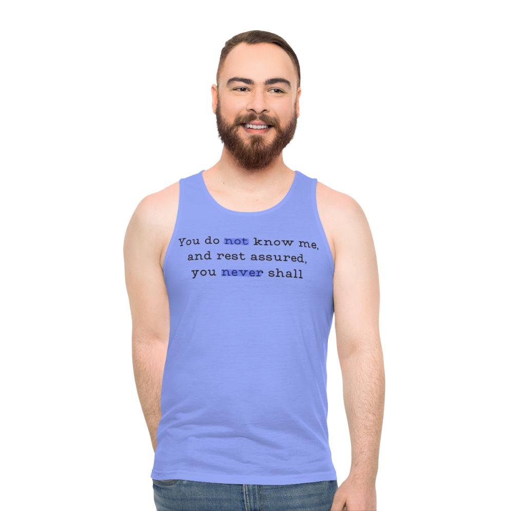 Bridgerton Lady Whistledown Quote Unisex Tank Top