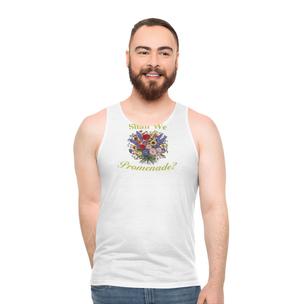 Bridgerton Netflix Shall We Promenade Unisex Floral Tank Top