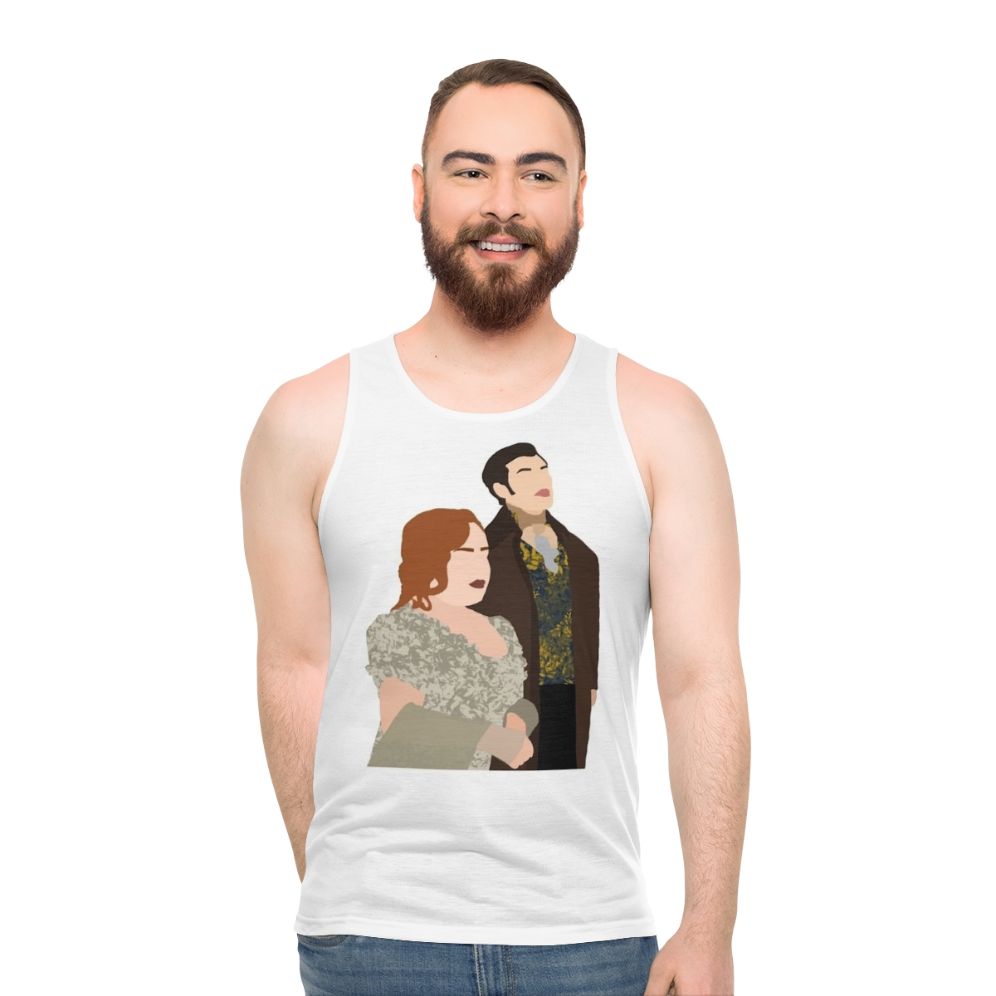 Bridgerton Penelope and Colin Smiling Unisex Tank Top