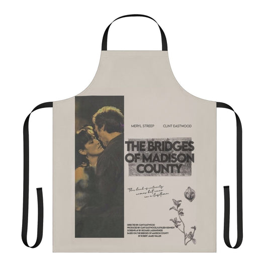 Bridges of Madison County inspired apron featuring Meryl Streep and Clint Eastwood