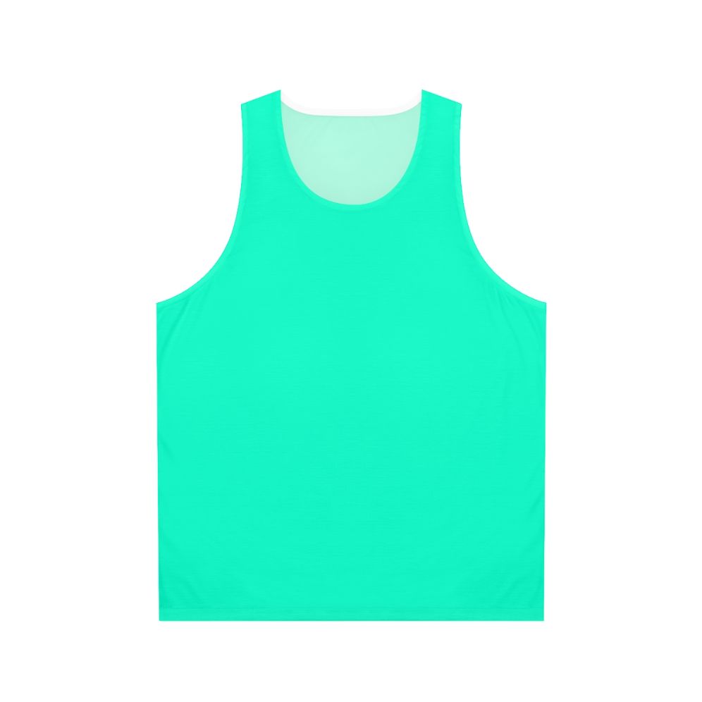 Bright neon unisex tank top with abstract color texture