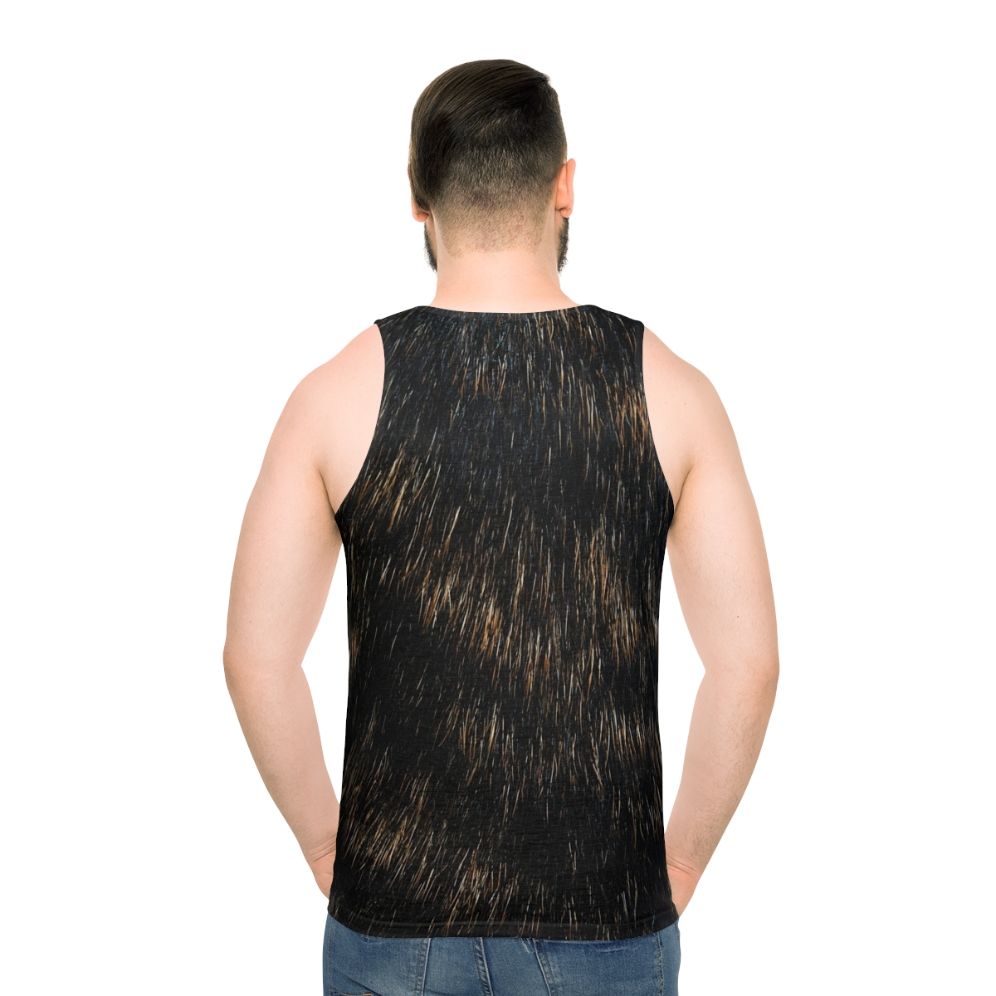 Brindle animal fur pattern unisex tank top