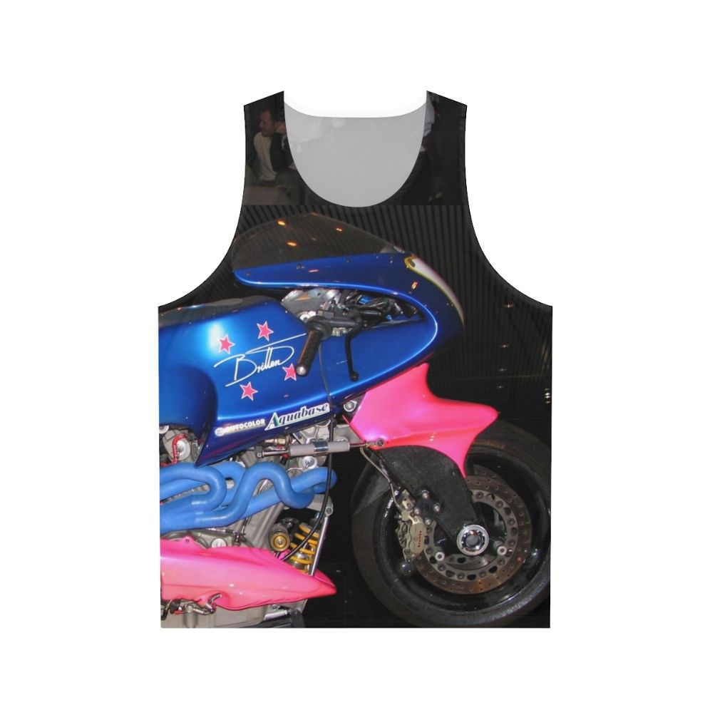 Britten motorcycle unisex tank top