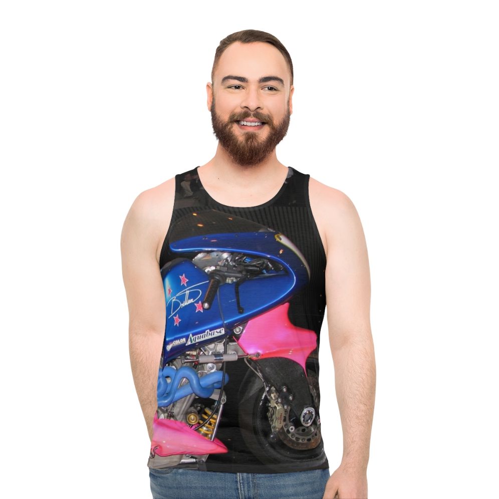 Britten motorcycle unisex tank top