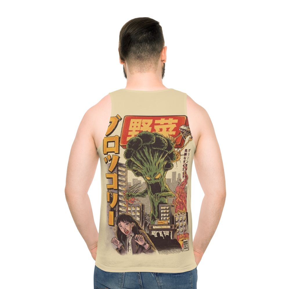 Broccozilla anime broccoli unisex tank top