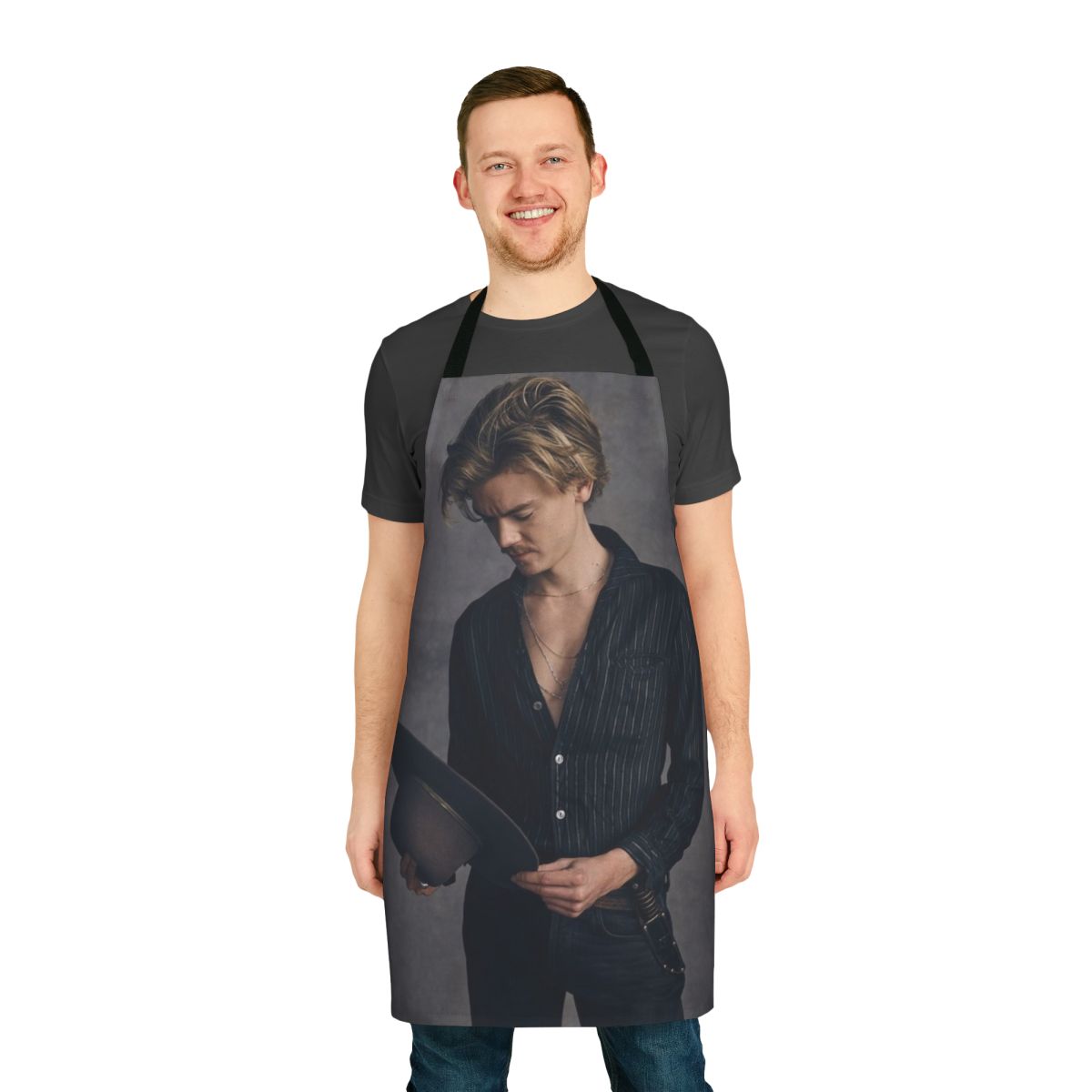 Brodie Sangster Inspired Apron, featuring the actor's name and image