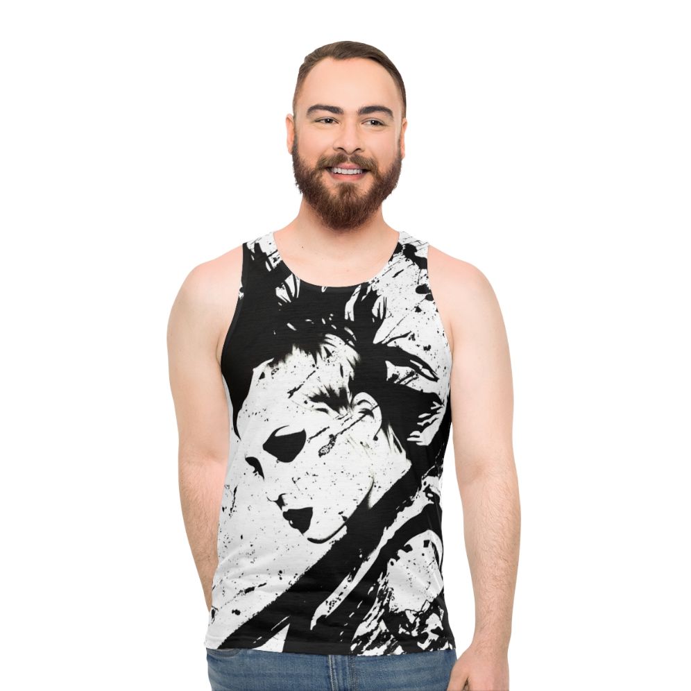 Brody Dalle inspired unisex tank top featuring portrait art