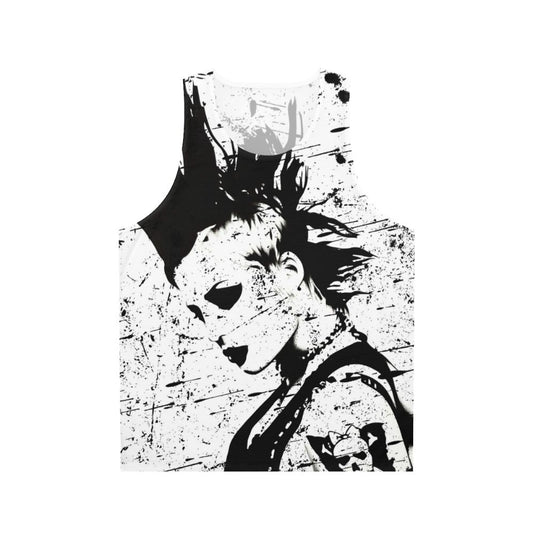Brody Dalle Unisex Tank Top with Punk Rock Inspired Design