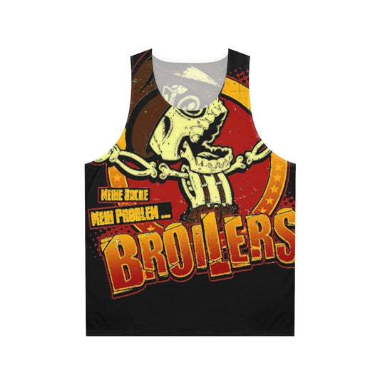 Broiler chicken unisex tank top