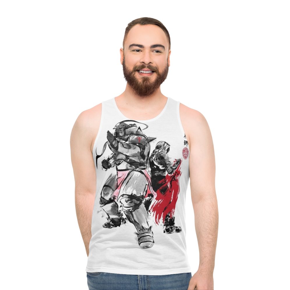 Brotherhood Sumi E Anime Unisex Tank Top