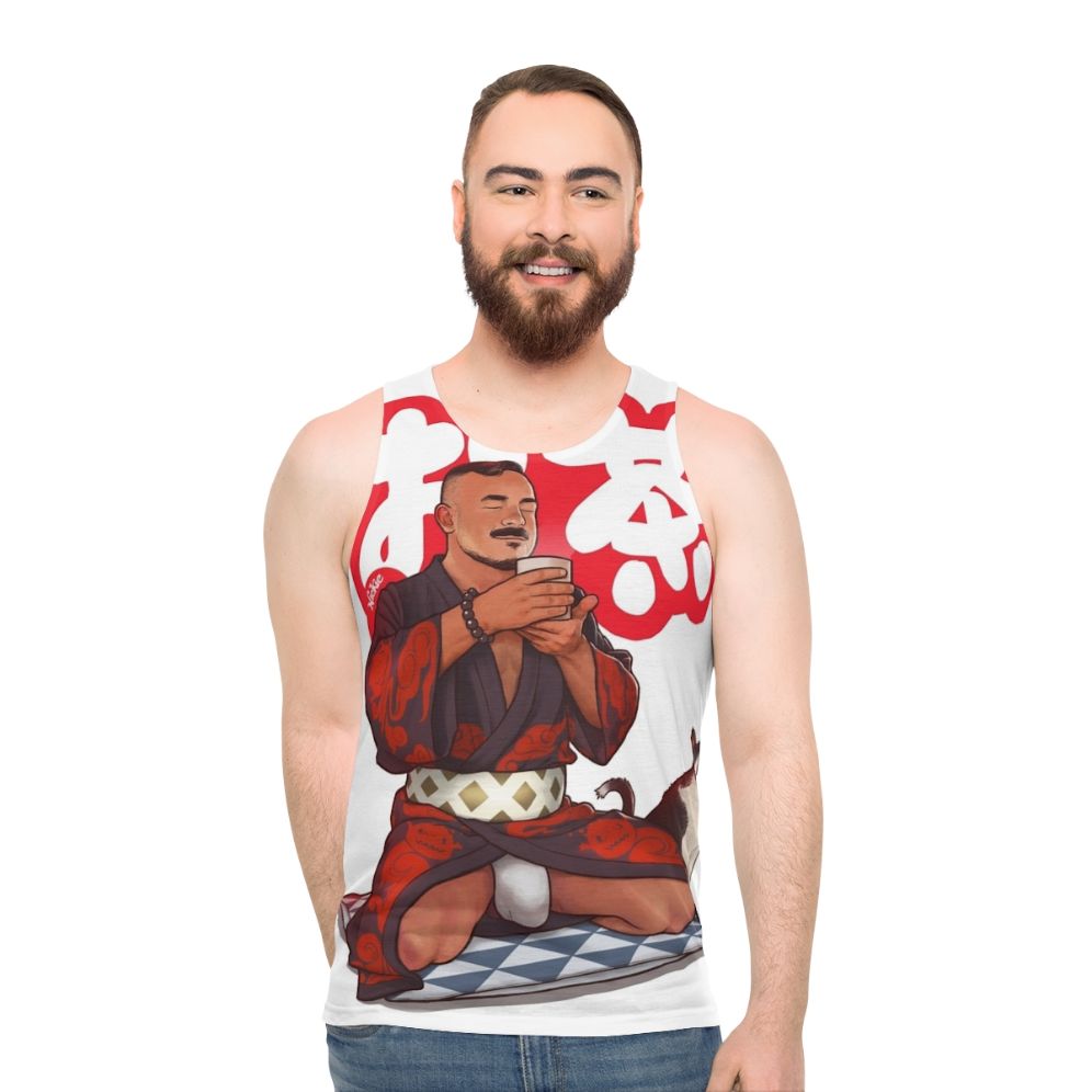 Unisex brown eyes LGBTQ pride tank top
