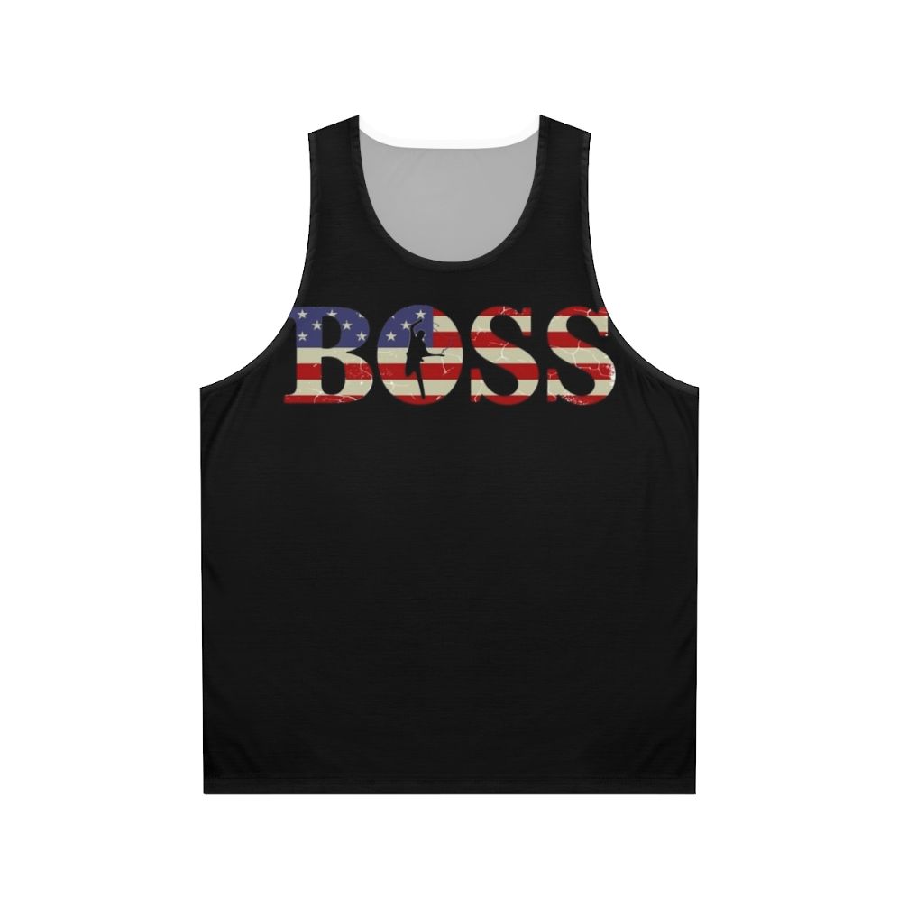 Bruce Springsteen American Flag Unisex Tank Top
