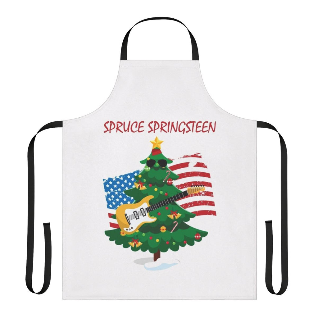 Bruce Springsteen inspired Christmas apron with funny music lyrics