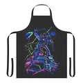Brutal Legend inspired gaming apron featuring a heavy metal guitar design
