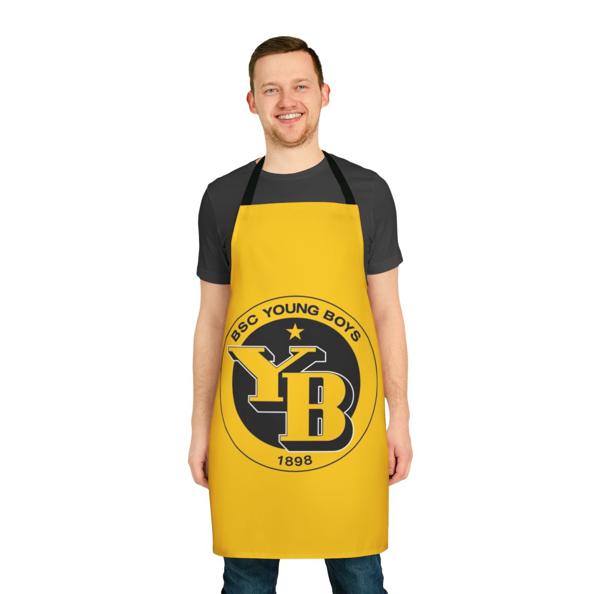 Bsc Young Boys Inspired Mens Apron with Football Club Logo