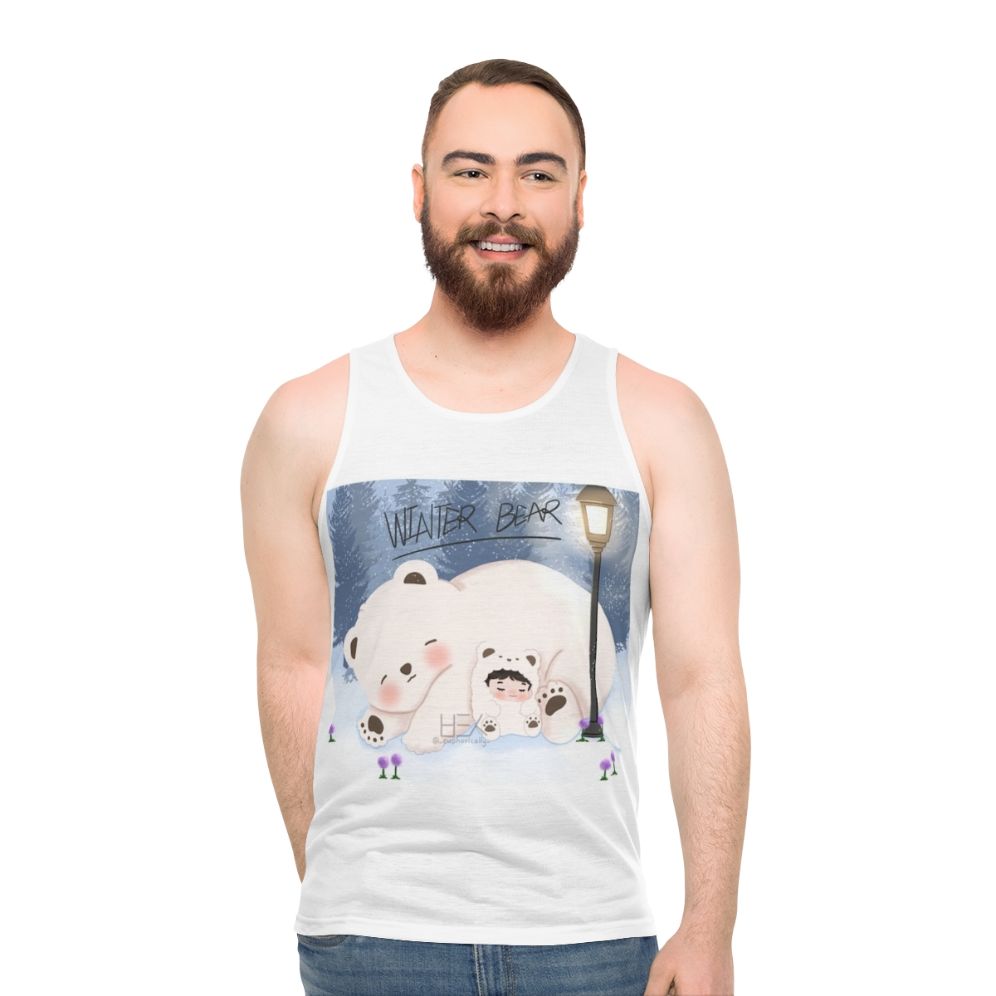 BTS Taehyung Winter Bear Unisex Tank Top