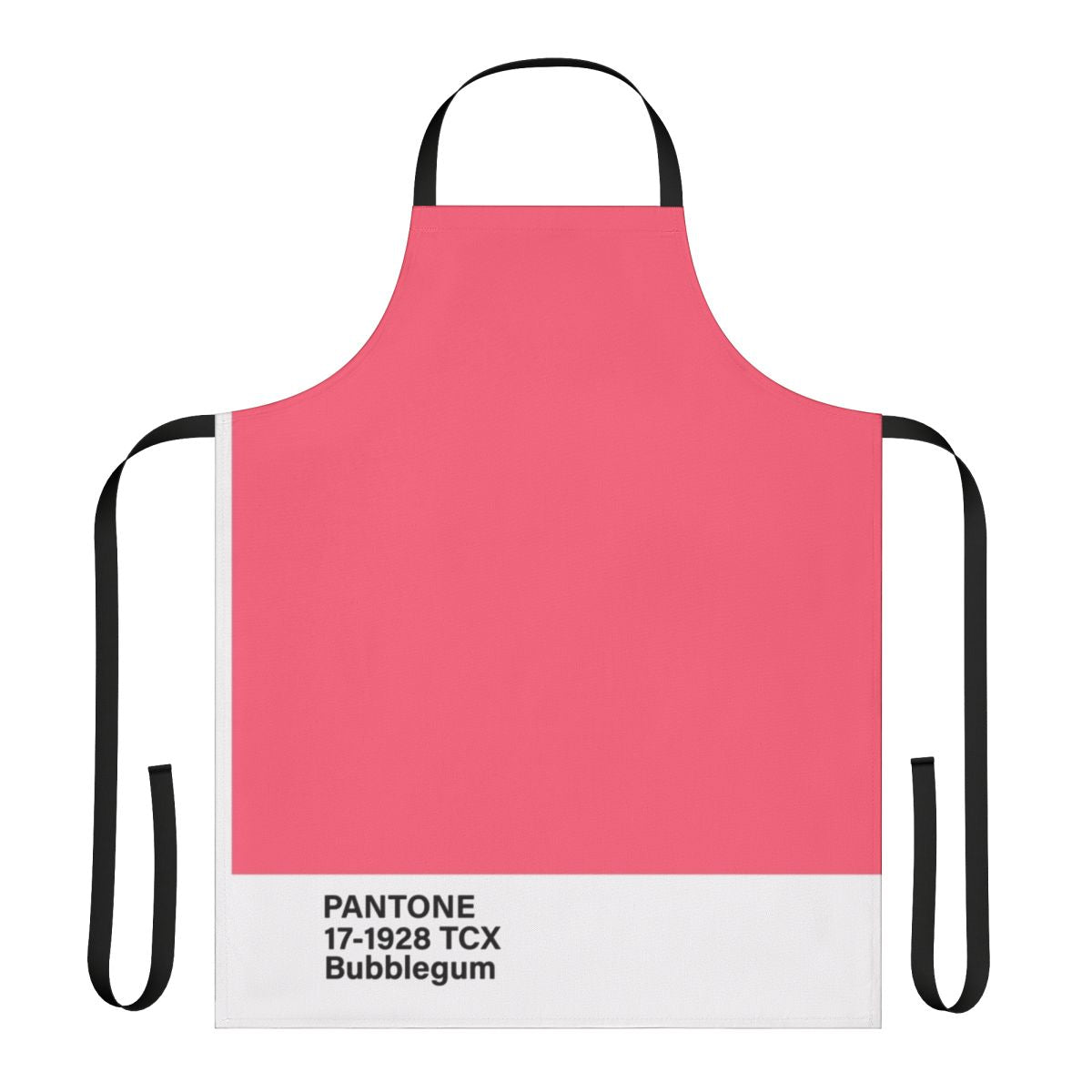 Bubblegum pink apron featuring the Pantone 17-1928 TCX color