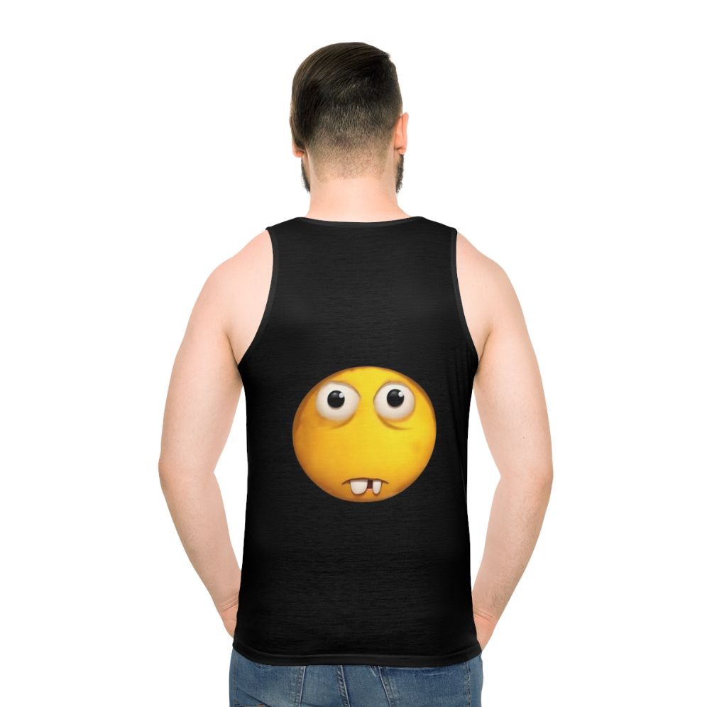 Buck tooth emoji realization meme unisex tank top