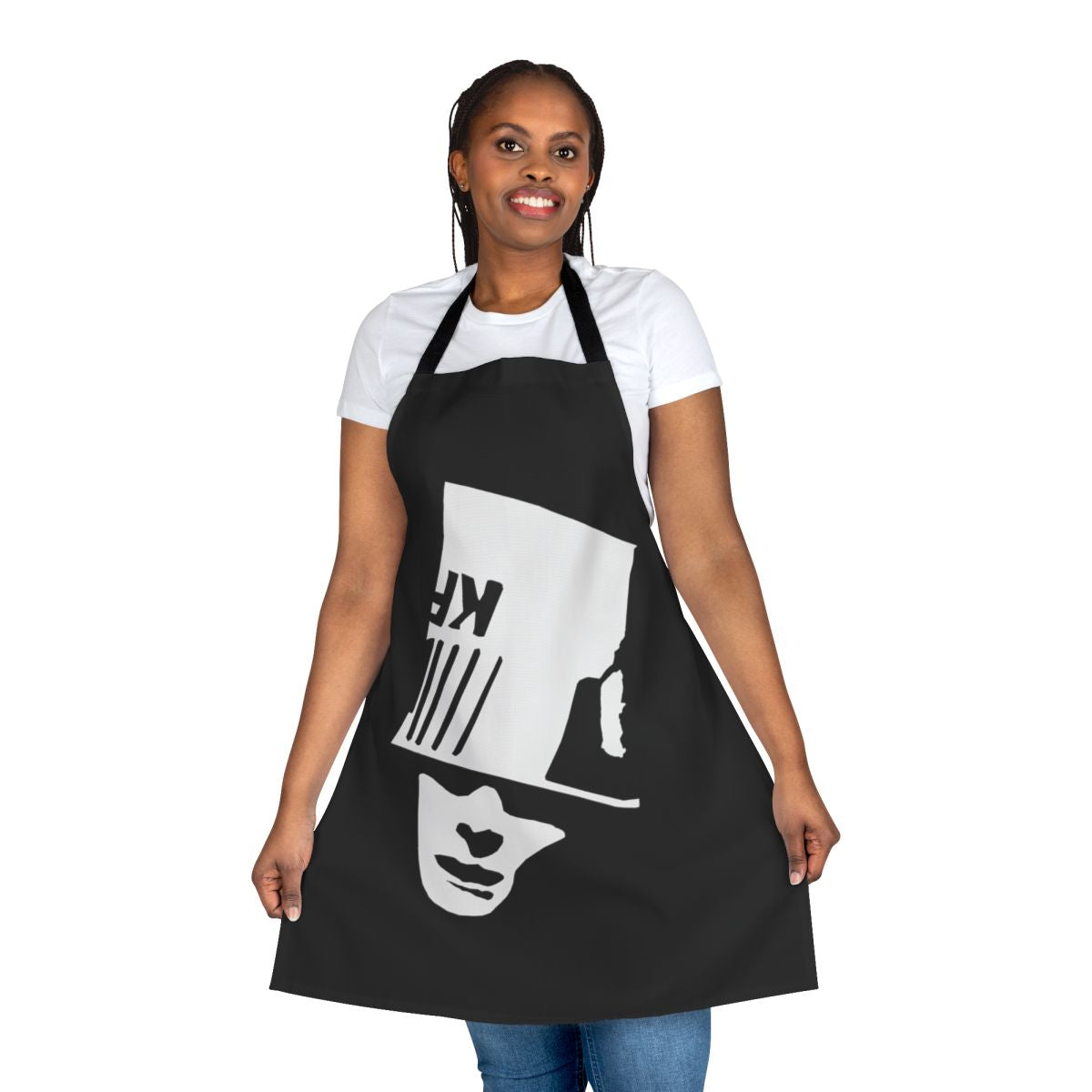 Buckethead Inspired Kitchen Apron with Guitar Silhouette