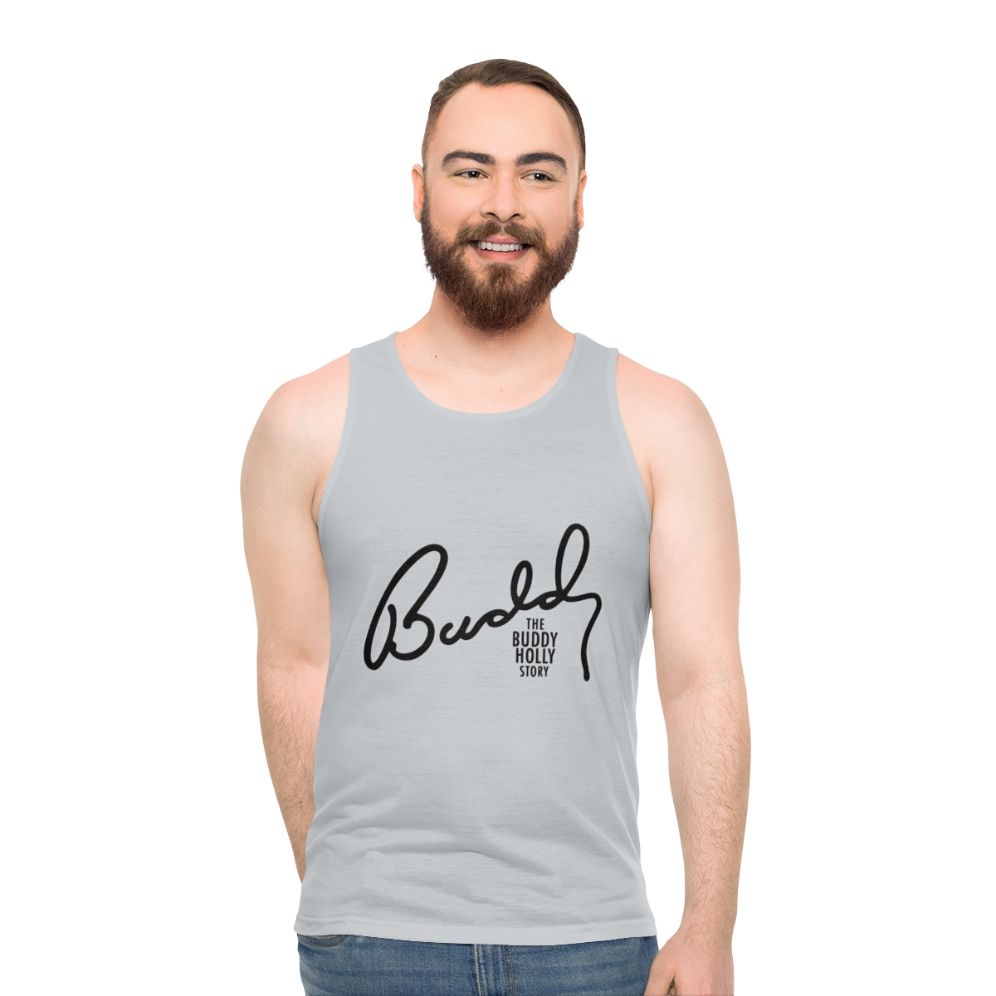 Buddy Holly Colorized Unisex Music Tank Top