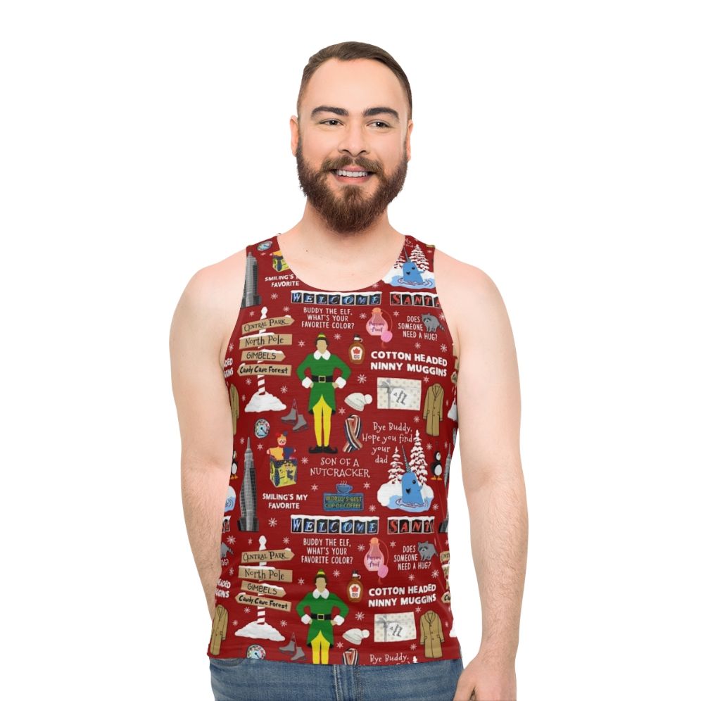 Buddy the Elf Collage Unisex Christmas Movie Tank Top