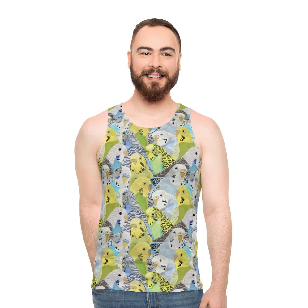 Budgie Parakeet Unisex Tank Top