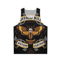 Buffalo Bill Leather Tank Top with Gothic Moth Pattern