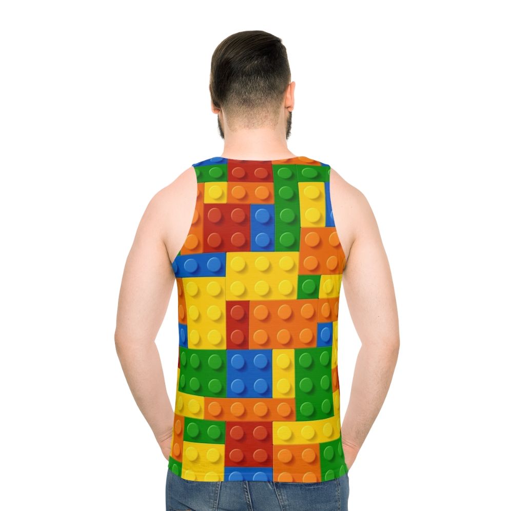Unisex building blocks construction bricks tank top