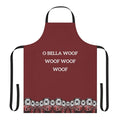 A stylish and playful apron featuring a bulldog design inspired by the popular TV series Money Heist.