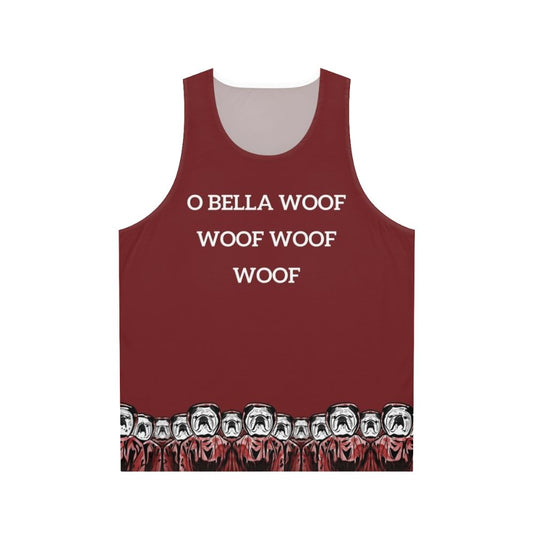 Bulldog Money Heist Bella Ciao Gang Unisex Tank Top