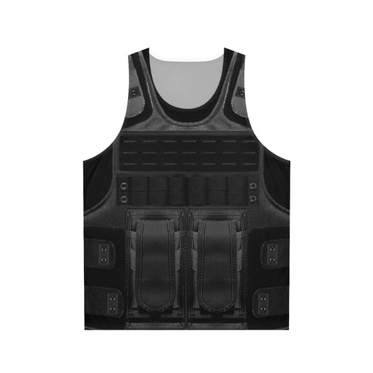 Unisex bulletproof tank top for law enforcement and riot control