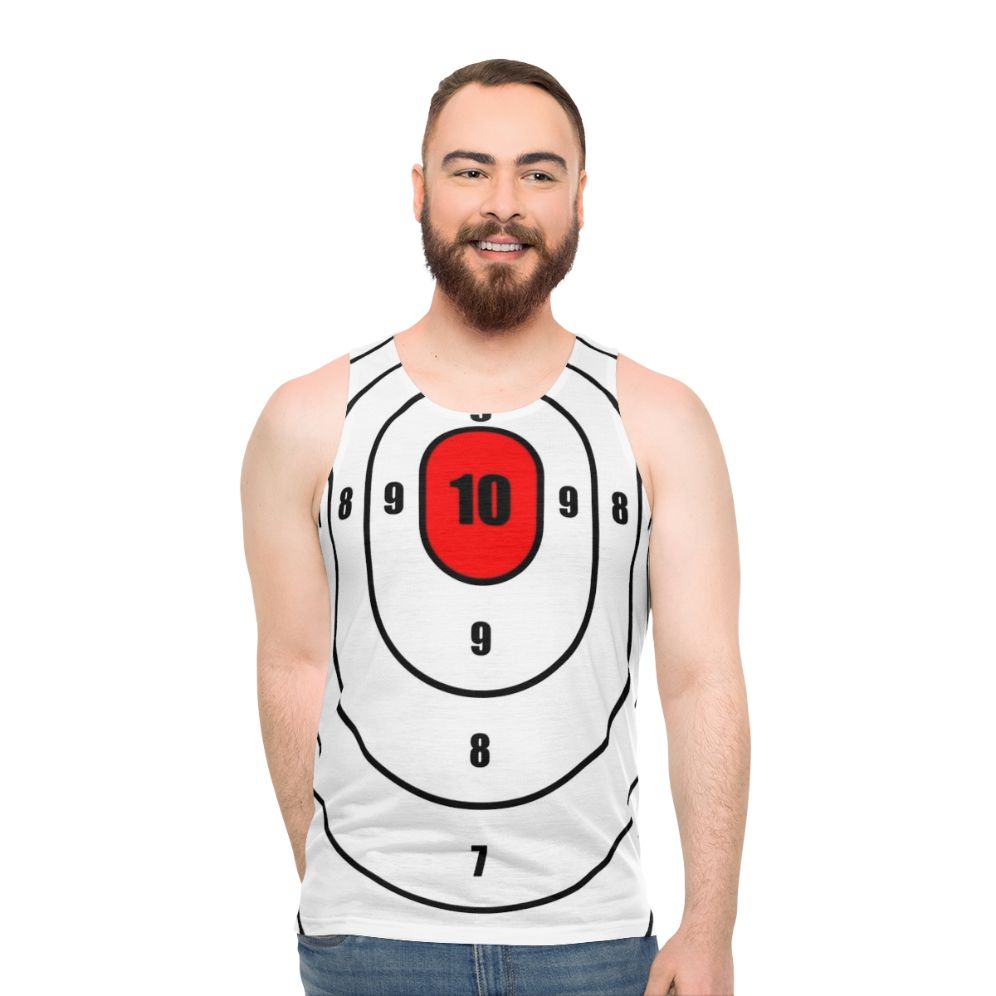 Bullseye target unisex fitness tank top