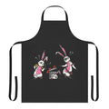 Bunny-themed apron with Borderlands-inspired design
