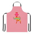 Burger Suplex Gaming Apron featuring No More Heroes-inspired graphics