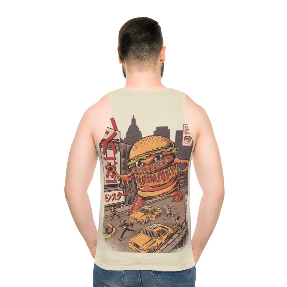 Burgerzilla anime-inspired unisex tank top