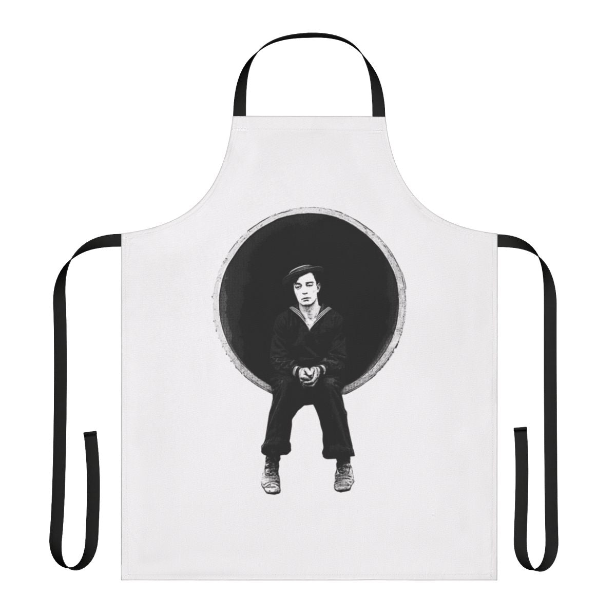 Buster Keaton inspired apron featuring the classic film "The Navigator"