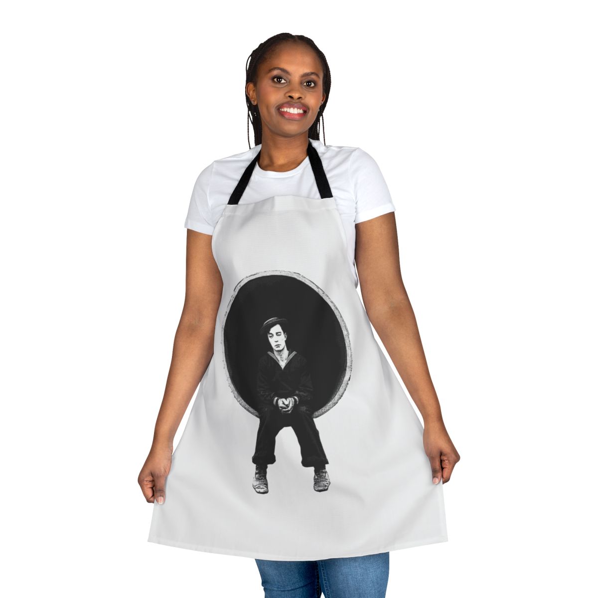 Buster Keaton inspired apron featuring the classic film "The Navigator"