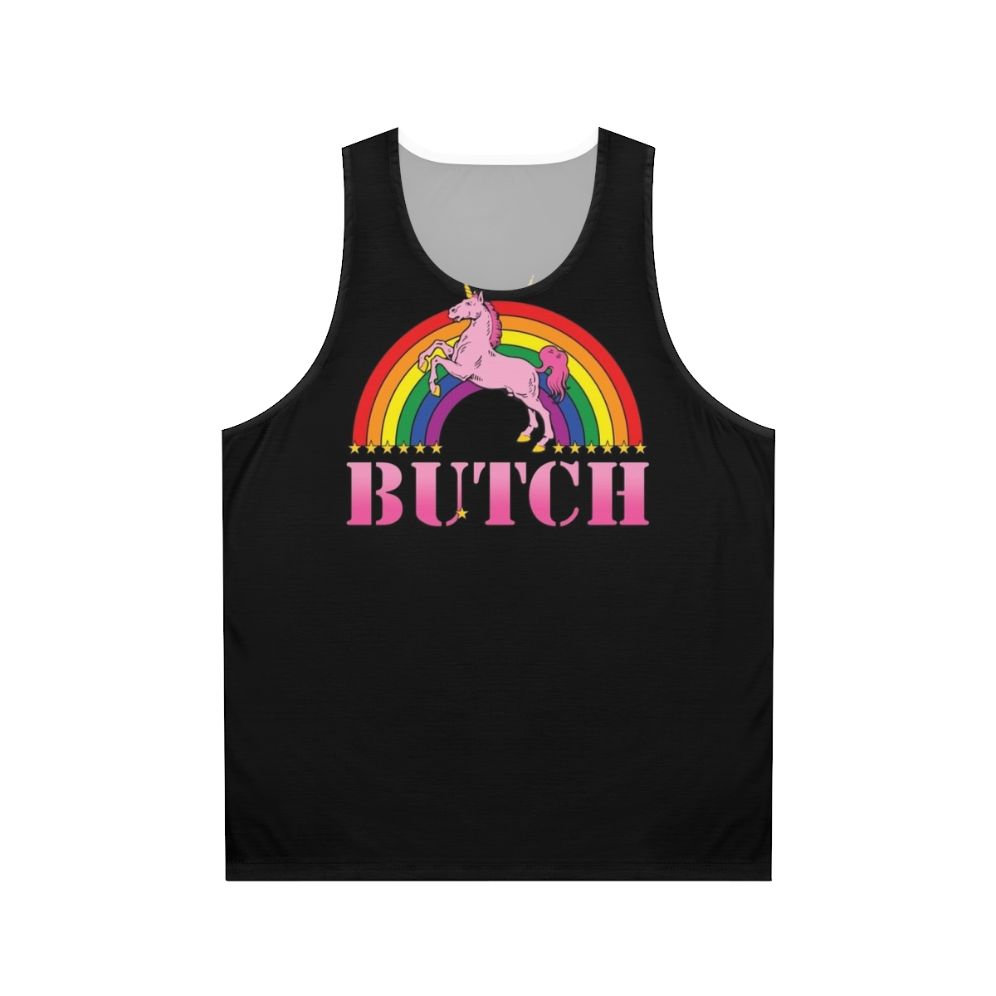 Butch unisex pride tank top