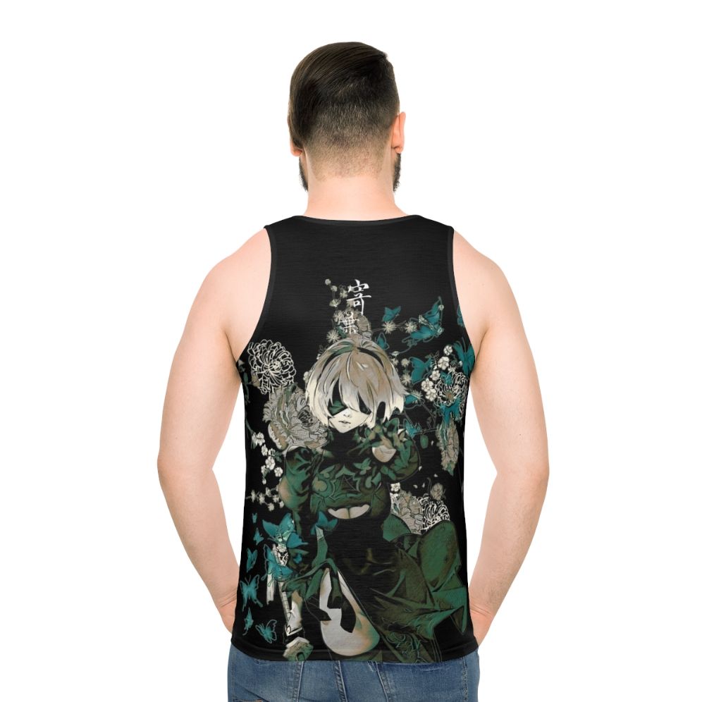 Butterflies and Floral Anime Unisex Tank Top