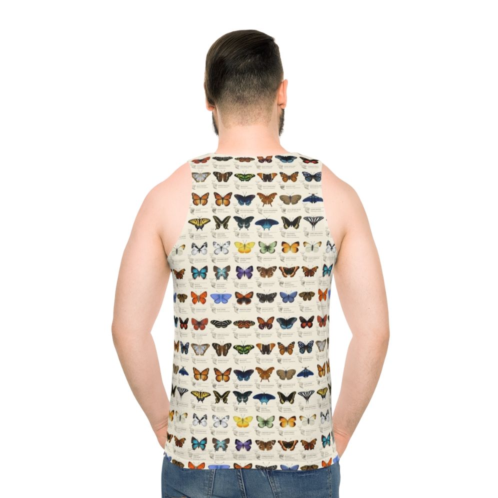 Butterflies Of North America unisex tank top with nature and science graphic design