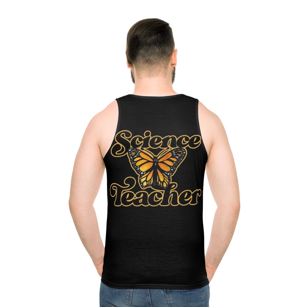Butterfly design science teacher unisex tank top